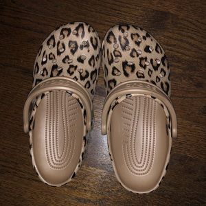 Leopard Print Crocs